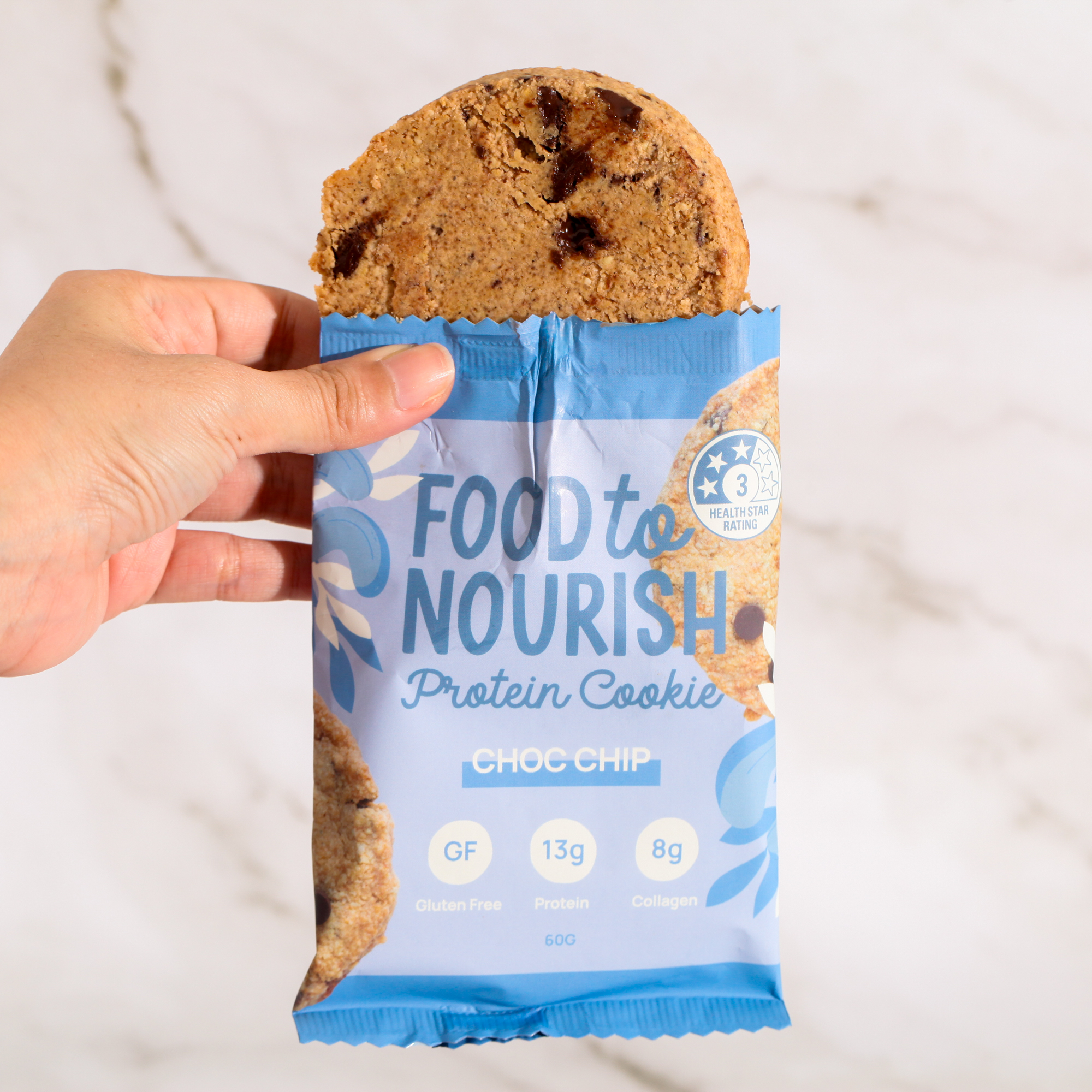 Protein Cookie Choc Chip - Food to Nourish x 12